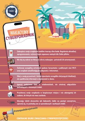Plakat - Wakacyjny cyberporadnik